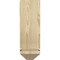 Ekena Millwork Traditional Arts and Crafts Rough Sawn Bracket w/ Offset Brace, Douglas Fir, 6"W x 14"D x 18"H BKT0604X14X18TRA03RDF - alternate 2